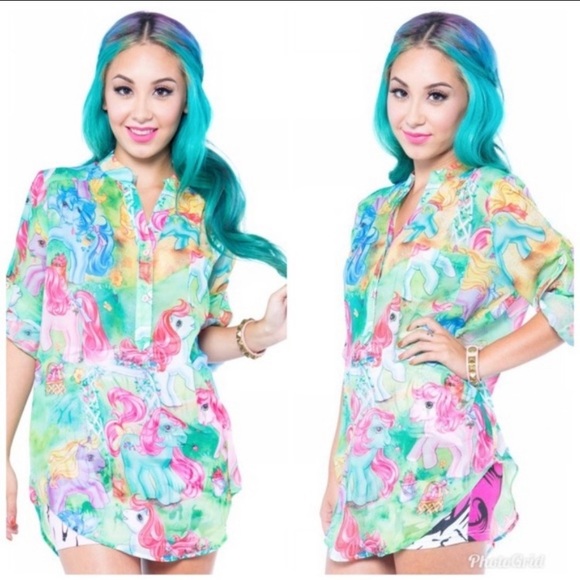 Iron Fist My Little Pony Blouse NWT - Picture 3 of 5